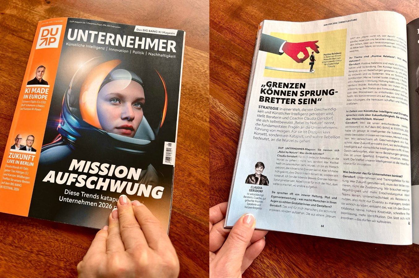 DUP Unternehmer Magazin – Führung mit Haltung, Mut & radikaler Menschlichkeit